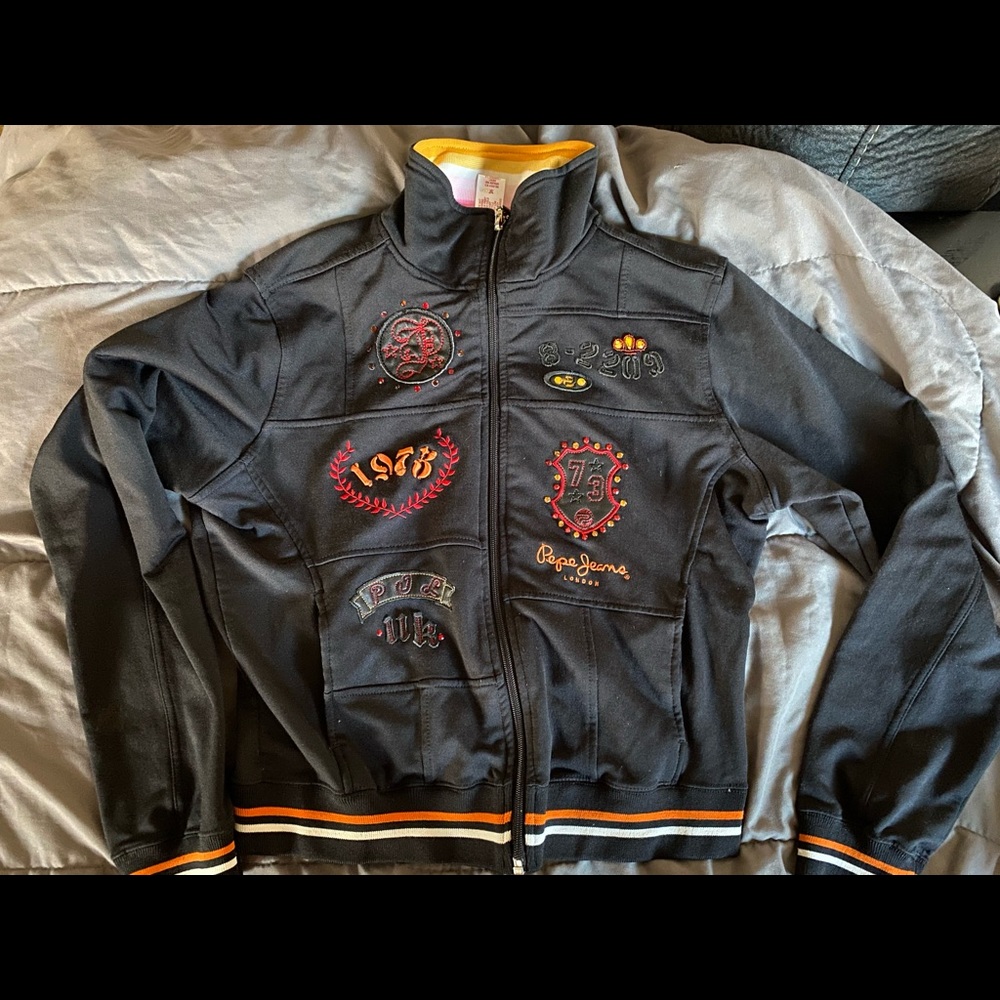Pepe jeans London bomber zip up sweater